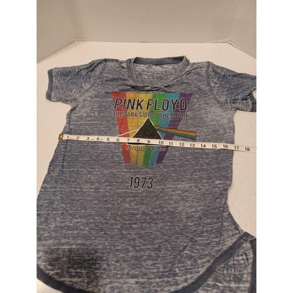 Pink Floyd Dark Side of the Moon Womens T-Shirt Blue Size L - Picture 3 of 4